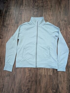 aerie S Light Blue Women's Zip-Up Shirt Jacket Small